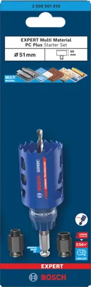 Bosch51 毫米多材料孔锯套件.